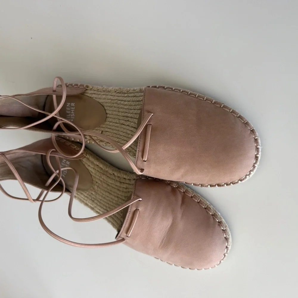 EILEEN FISHER lee nubuck espadrilles